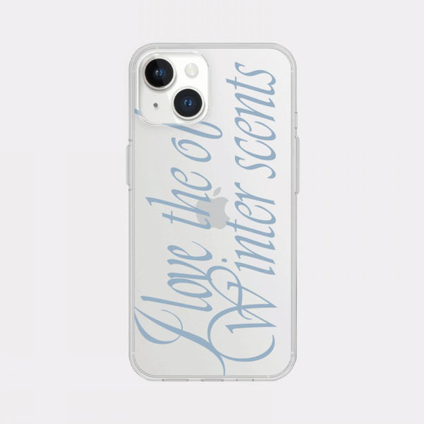 [Mademoment] Love The Scents Lettering Design Clear Phone Case (3 Types)