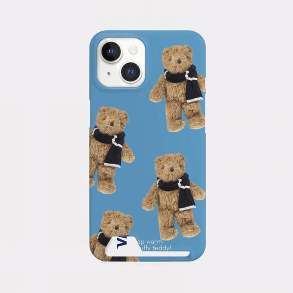 [Mademoment] Pattern Winter Fluffy Teddy Design Phone Case