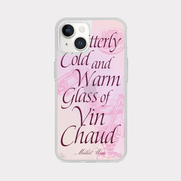 [Mademoment] Glass Of Vin Chaud Design Glossy Mirror Phone