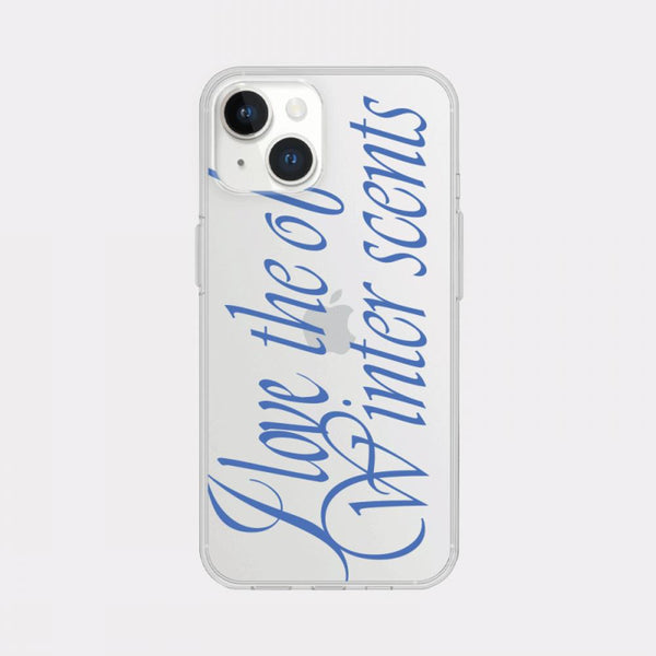 [Mademoment] Love The Scents Lettering Design Clear Phone Case (3 Types)