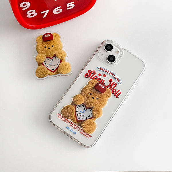 [THENINEMALL] Gummy Clock Clear Phone Case (3 types)