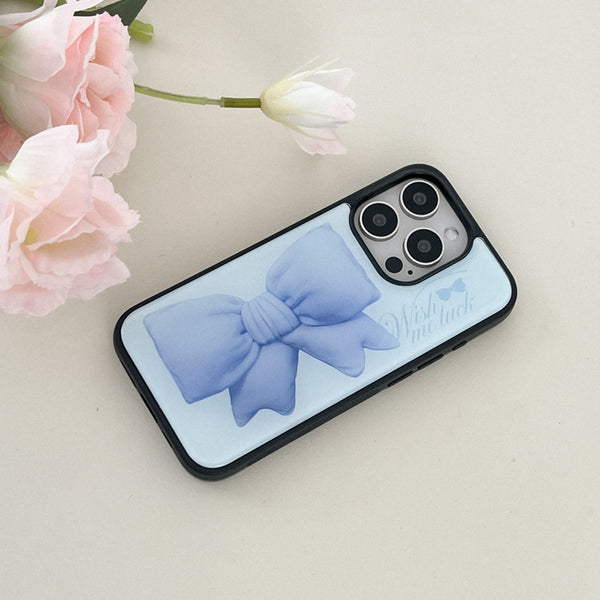 [Mademoment] Big Wish Ribbon Design Bumper Phone Case