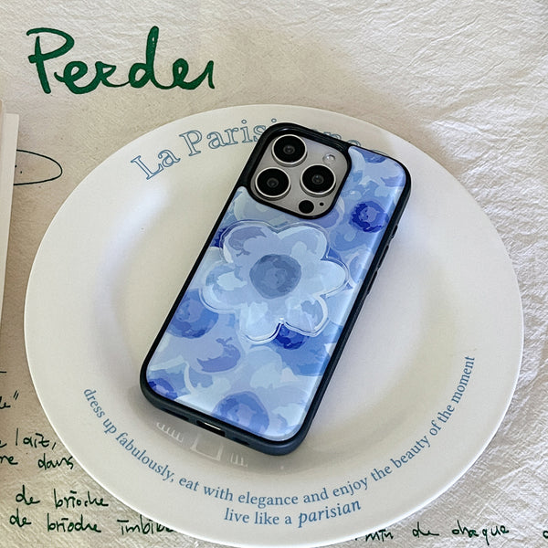 [Mademoment] Flower Watercolor Design Bumper Phone Case