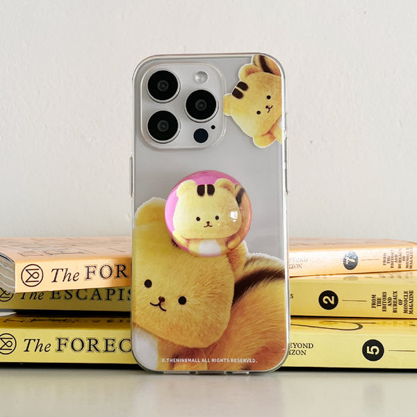 [THENINEMALL] Smile Torry Clear Phone Case (3 types)