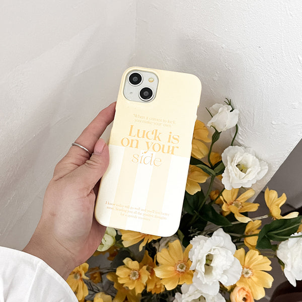 [Mademoment] Coloring Yellow Design Phone Case