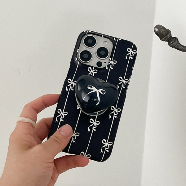 [Mademoment] Line Ribbon Pattern Design Phone Case