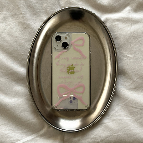 [Mademoment] Romantic Love Design Glossy Mirror Phone Case