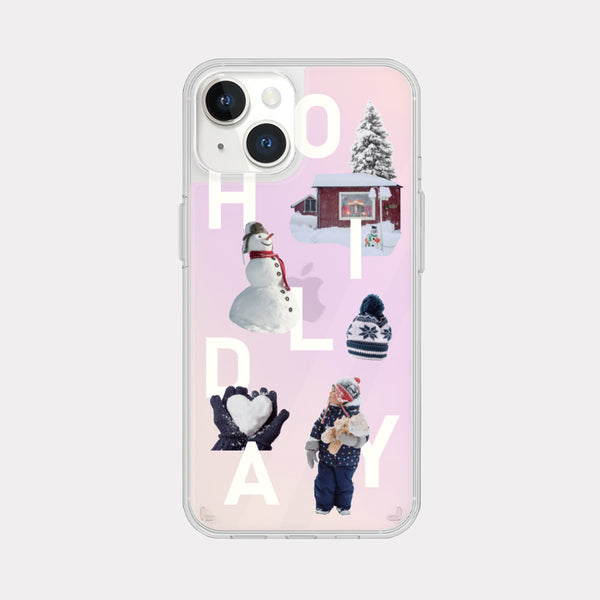 [Mademoment] Snowing Play Design Glossy Mirror Phone