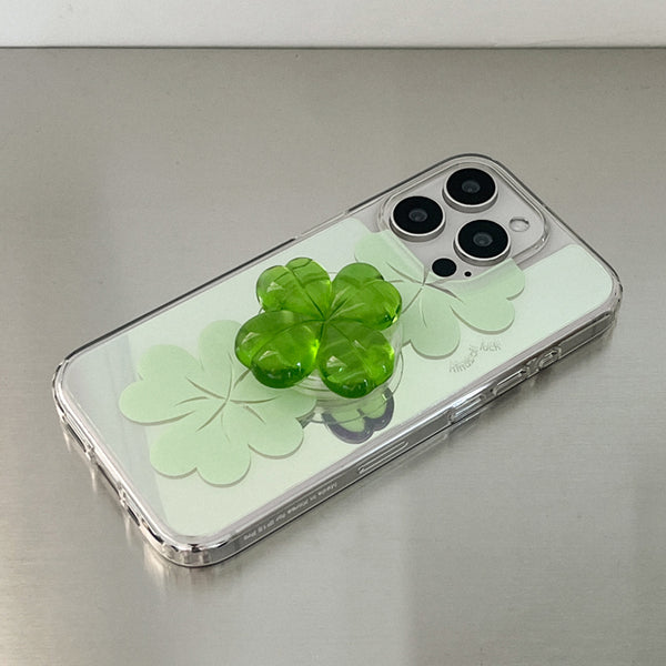 [Mademoment] Kind Of Luck Design Glossy Mirror Phone