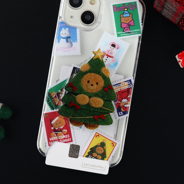 [THENINEMALL] Holiday Seal Sticker Clear Phone Case (3 types)