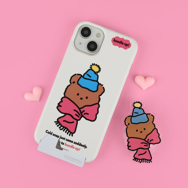 [THENINEMALL] Bundle Up Gummy Hard Phone Case (2 types)