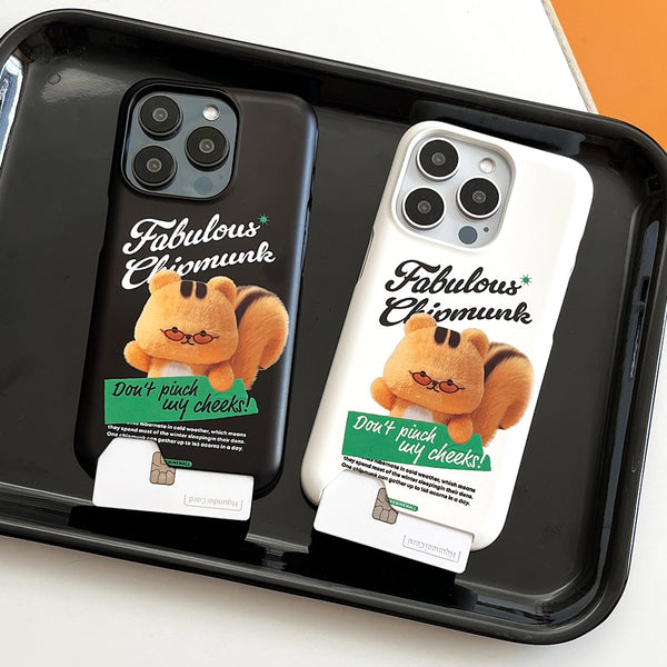 [THENINEMALL] Fabulous Chipmunk Hard Phone Case (2 types)