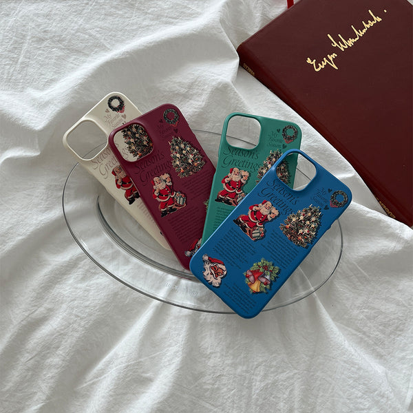 [Mademoment] Vintage Seasons Greetings Design Phone Case