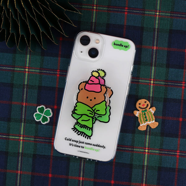 [THENINEMALL] Bundle Up Gummy Clear Phone Case (3 types)