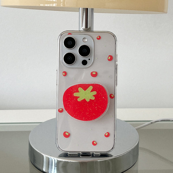 [Mademoment] Mini Fruit Pattern Design Clear Phone Case (3 Types)