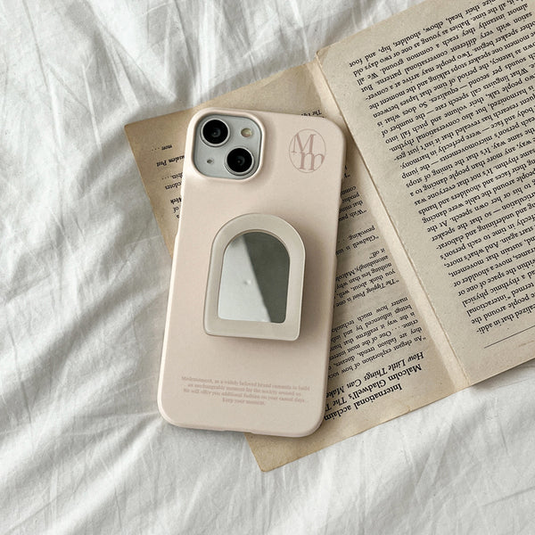 [Mademoment] Soft Cream Plain Design Phone Case