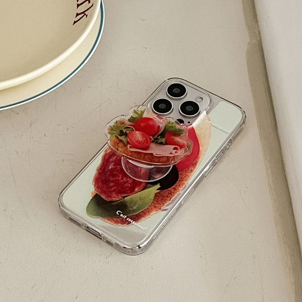 [Mademoment] Fresh Sandwich Design Glossy Mirror Phone