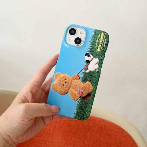 [THENINEMALL] Best Friend Gummy Hard Phone Case (2 types)