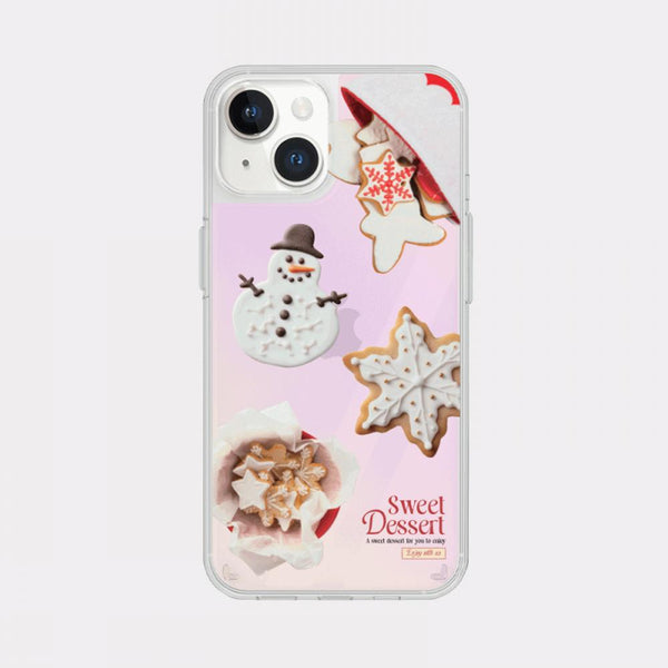 [Mademoment] Holiday Dessert Pattern Design Glossy Mirror Phone