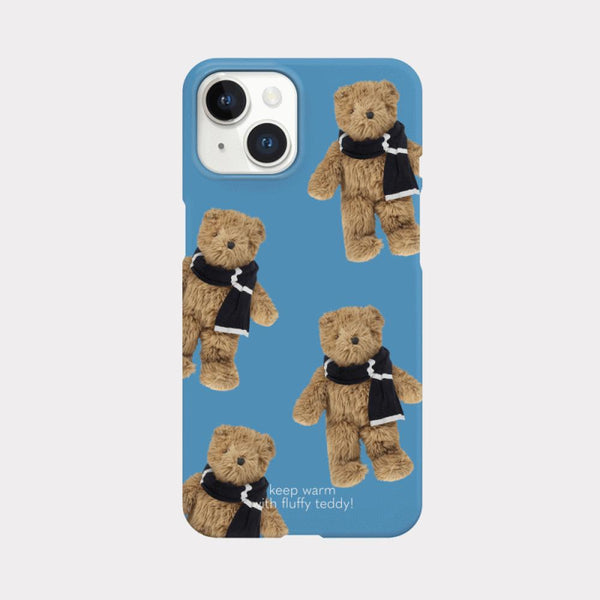 [Mademoment] Pattern Winter Fluffy Teddy Design Phone Case