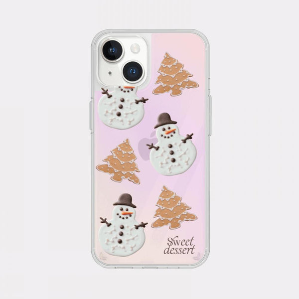 [Mademoment] Holiday Dessert Pattern Design Glossy Mirror Phone