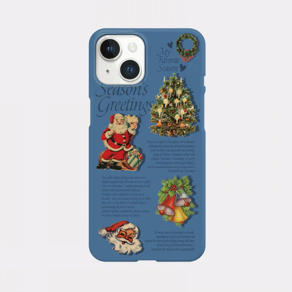 [Mademoment] Vintage Seasons Greetings Design Phone Case