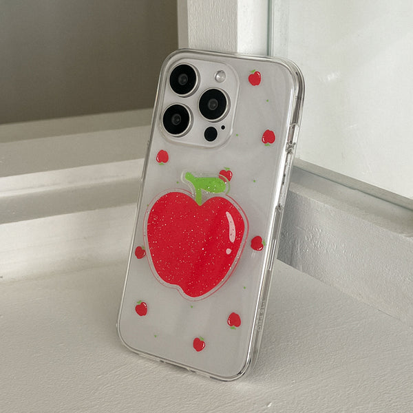 [Mademoment] Mini Fruit Pattern Design Clear Phone Case (3 Types)