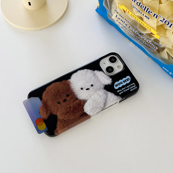 [THENINEMALL] Big Hug Puppy Hard Phone Case (2 types)