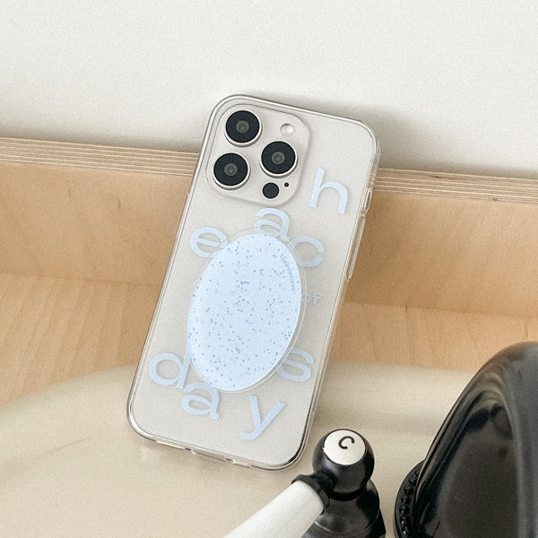 [Mademoment] Each Of Day Design Clear Phone Case (3 Types)