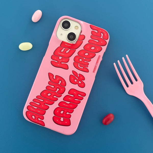 [THENINEMALL] Calm And Groovy Hard Phone Case (2 types)