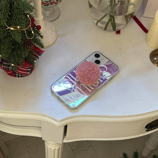 [Mademoment] Scents Of Winter Design Glossy Mirror Phone