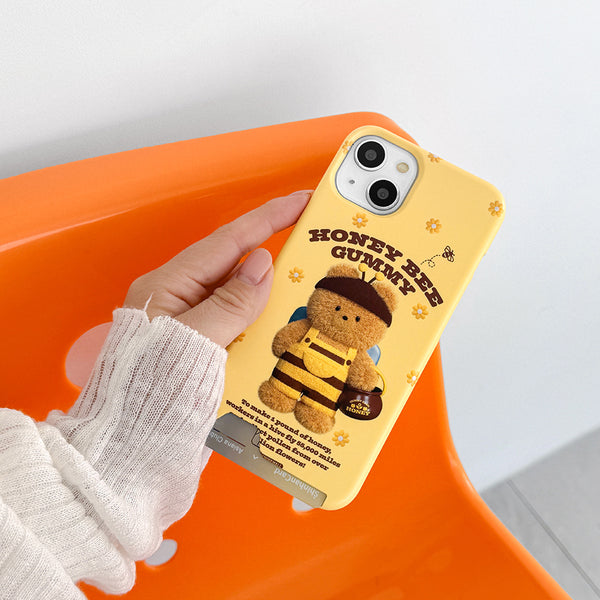 [THENINEMALL] Honey Bee Gummy Hard Phone Case (2 types)