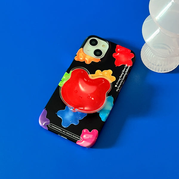 [THENINEMALL] Rainbow Gummy Balloon Hard Phone Case (2 types)