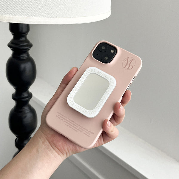 [Mademoment] Soft Cream Plain Design Phone Case