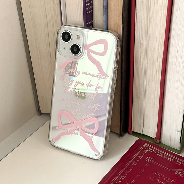 [Mademoment] Romantic Love Design Glossy Mirror Phone Case
