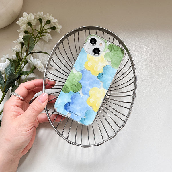 [Mademoment] Dreamy Pond Splash Design Clear Phone Case (3 Types)