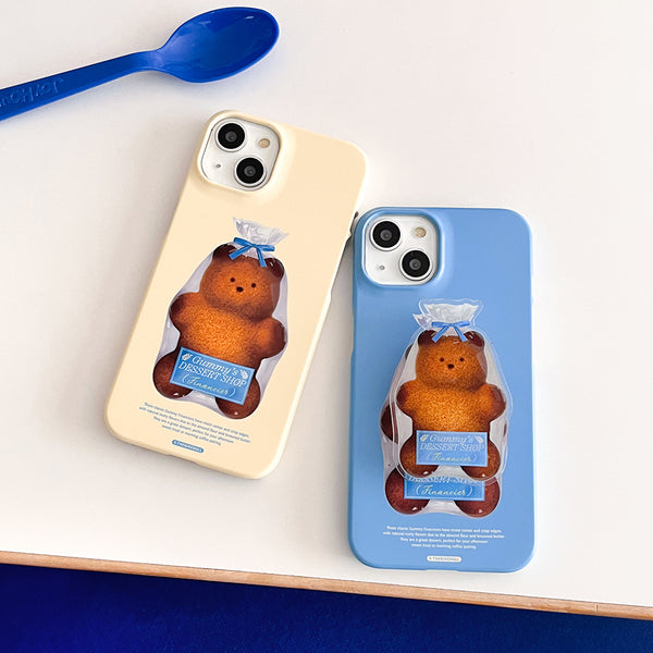 [THENINEMALL] Gummy Financier Hard Phone Case (2 types)