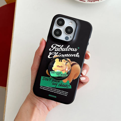 [THENINEMALL] Fabulous Chipmunk Hard Phone Case (2 types)