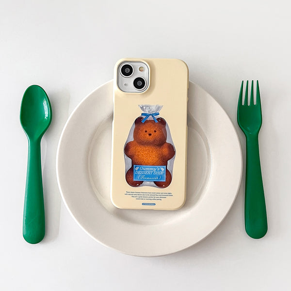 [THENINEMALL] Gummy Financier Hard Phone Case (2 types)