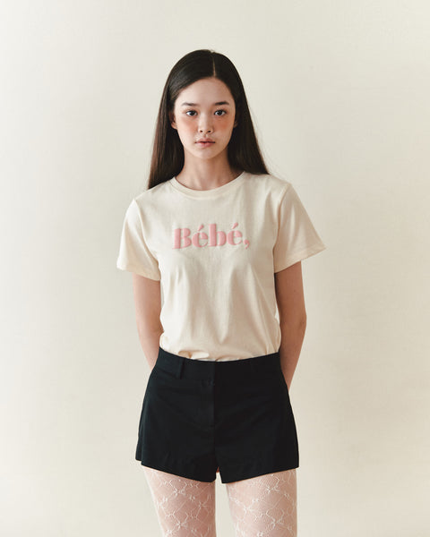 [NOIRNINE] Bébé Embo T-shirts (BEIGE)