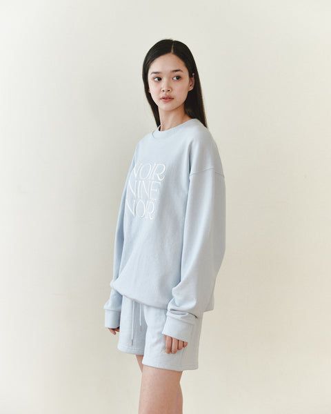 [NOIRNINE] UNISEX Noir Sweatshirt (SKY BLUE)