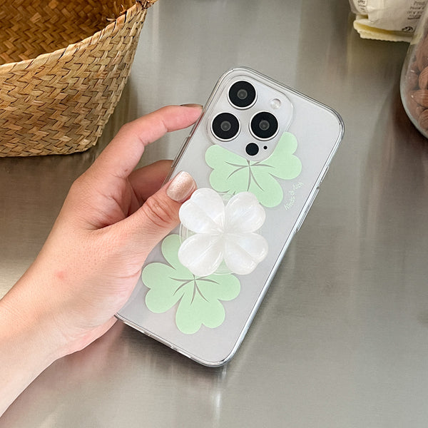 [Mademoment] Kind Of Luck Design Clear Phone Case (3 Types)