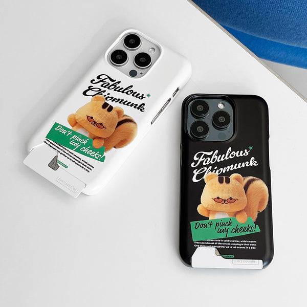 [THENINEMALL] Fabulous Chipmunk Hard Phone Case (2 types)