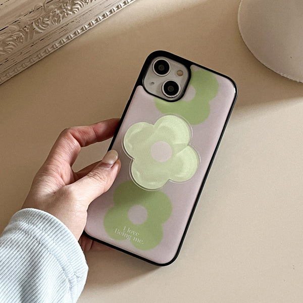 [Mademoment] Flower Drops Gradation Design Bumper Phone Case