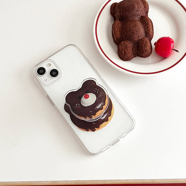 [THENINEMALL] Gummy Donut Shop Clear Phone Case (3 types)