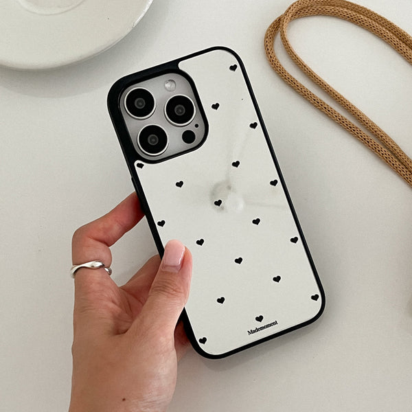 [Mademoment] Small Heart Pattern Design Bumper Phone Case