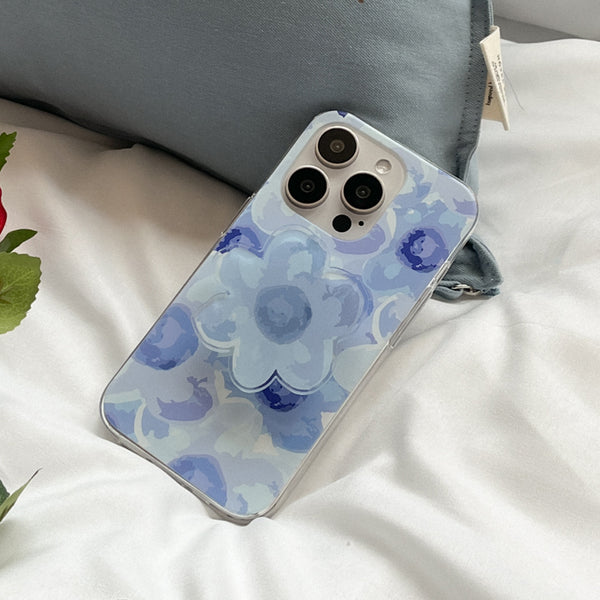 [Mademoment] Flower Watercolor Design Clear Phone Case (3 Types)