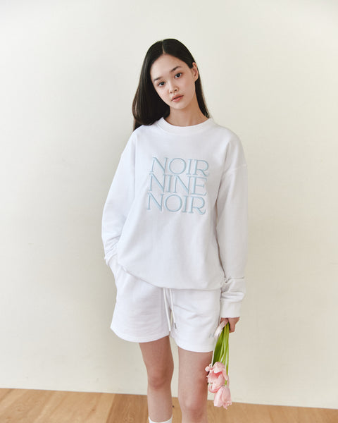 [NOIRNINE] UNISEX Noir Sweatshirt (WHITE)