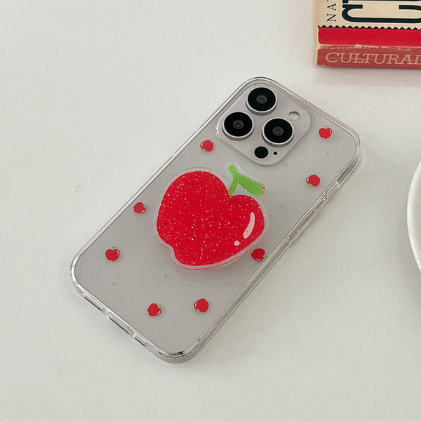 [Mademoment] Mini Fruit Pattern Design Clear Phone Case (3 Types)