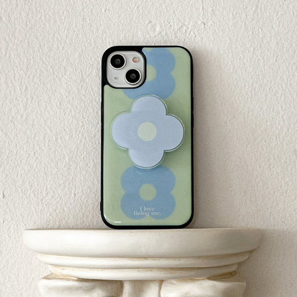 [Mademoment] Flower Drops Gradation Design Bumper Phone Case